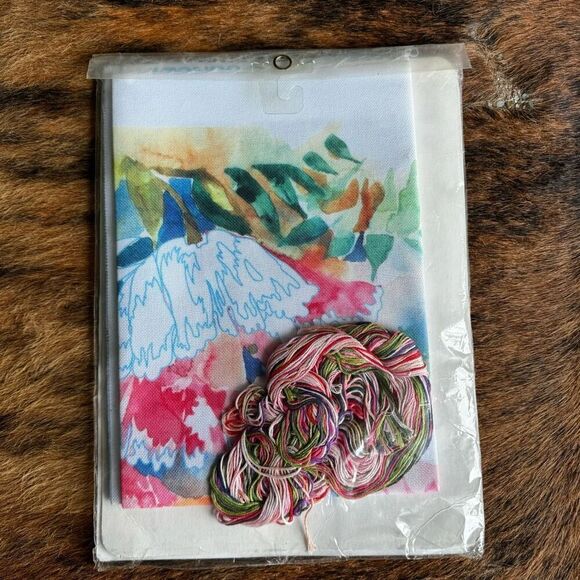 Sunset Stitchery Kit “Poppies” By Diana Barnes New Sealed - Picture 3 of 3